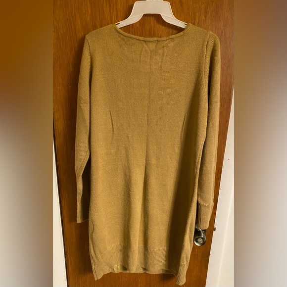 Lovely camel/tan color ladies long sleeve sweater dress size L by Xhilaration. - Picture 2 of 11